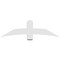 Ekena Millwork Bellingham Architectural Grade PVC Gable Bracket, 60"W x 17 1/2"H x 4"D x 6"F, 7/12 Pitch GBP060X18X0406BEL00 - alternate 5